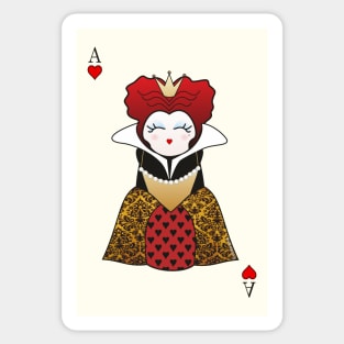 Kokeshi card Queen of Hearts Sticker
